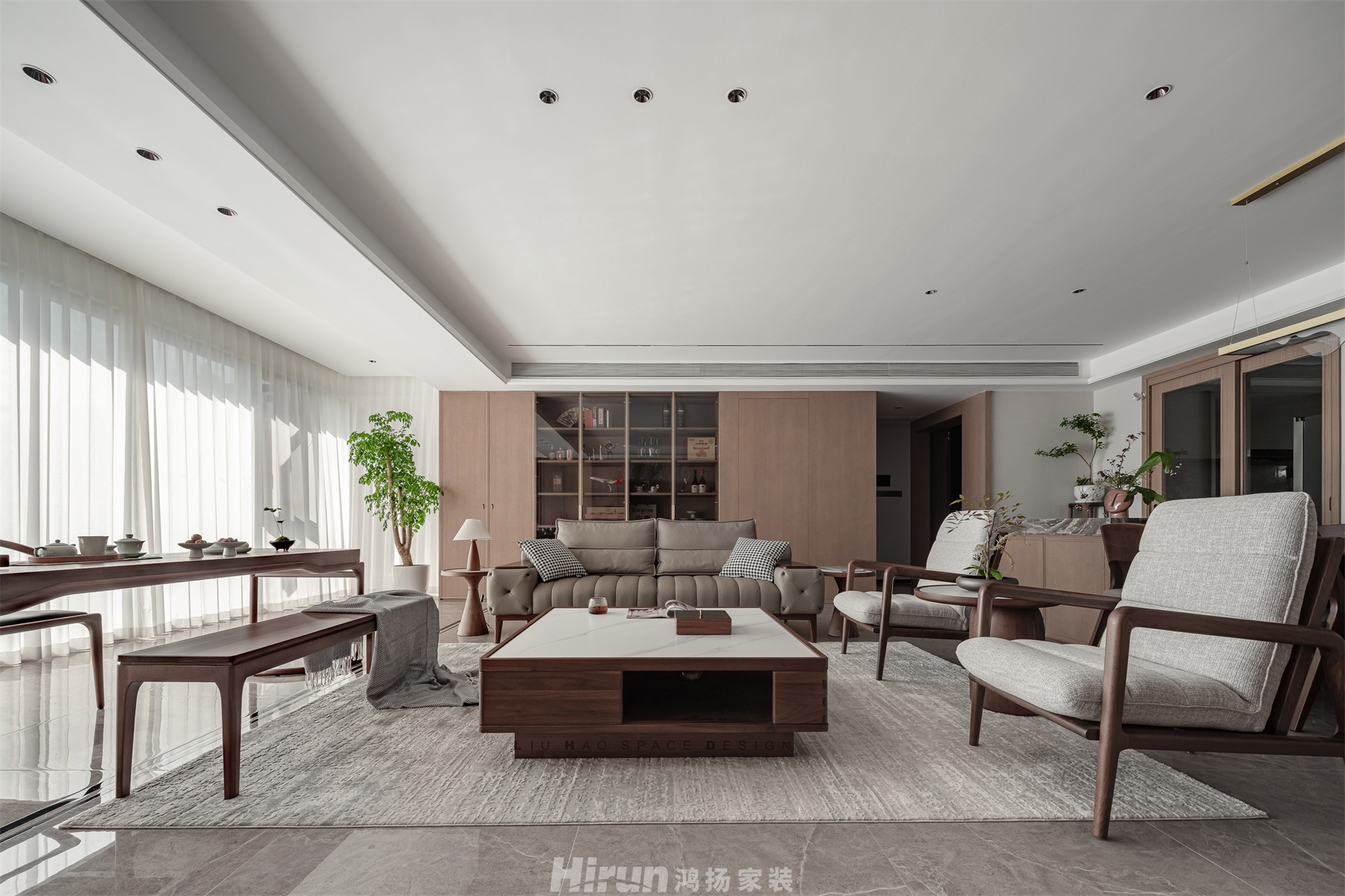 時代·建發(fā)和著210㎡復合寫意大平層 裝修案例實景圖-7